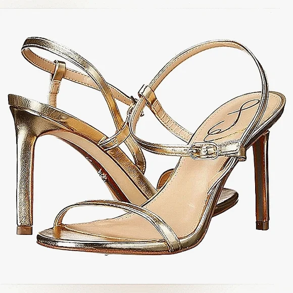 Sam Edelman | Shoes | New Wo Box Sam Edelman Doran Gold Dress Sandals Size  85 | Poshmark